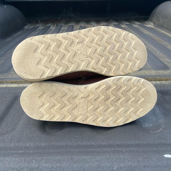 Red Wing Heritage Moc Toe 1907 Copper Rough & Tough Leather Wedge Boot Size 12 D - Picture 7 of 9